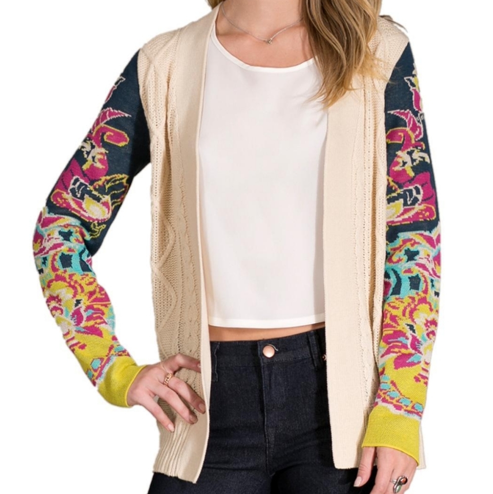 Flying Tomato Open Front Cardigan Size Medium